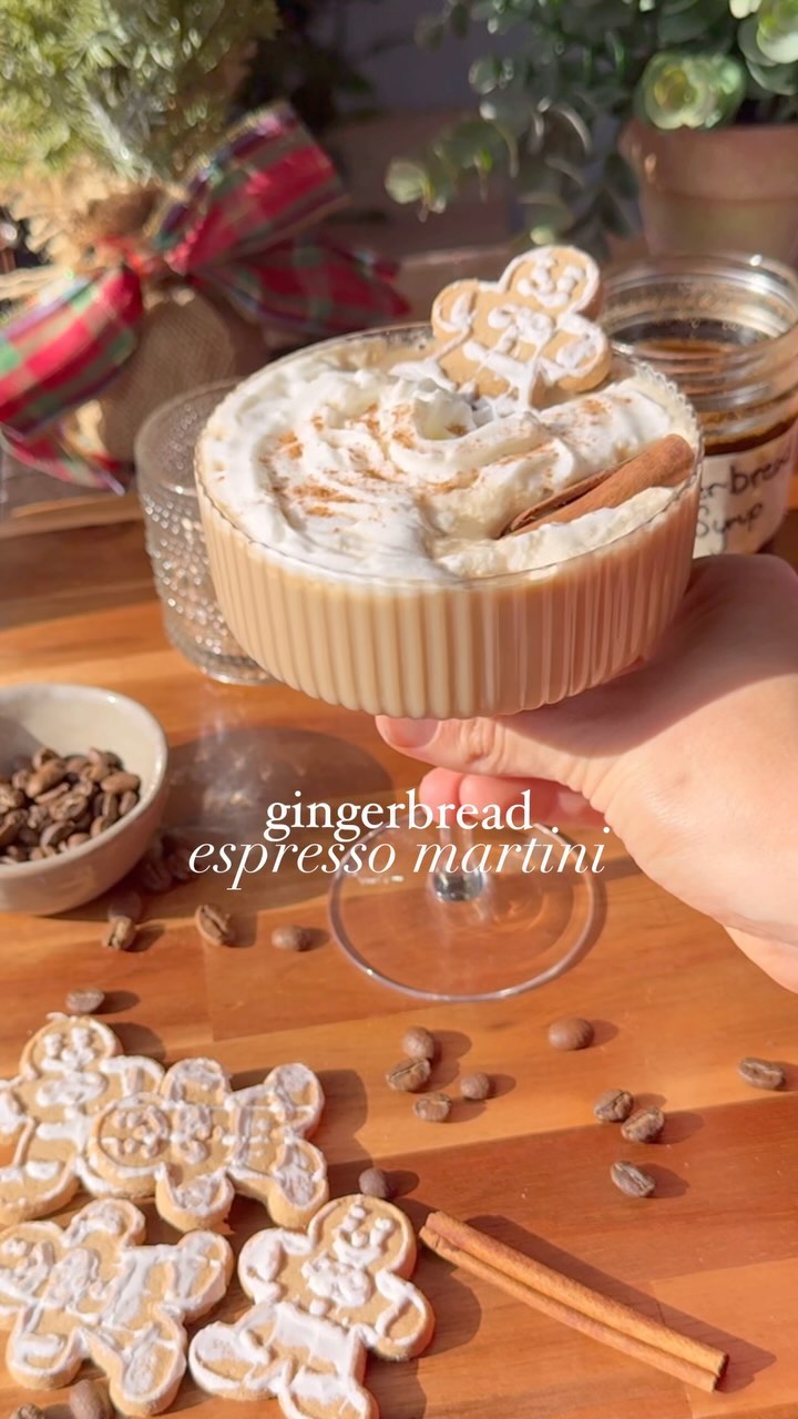 Gingerbread Espresso Martini Cocktail