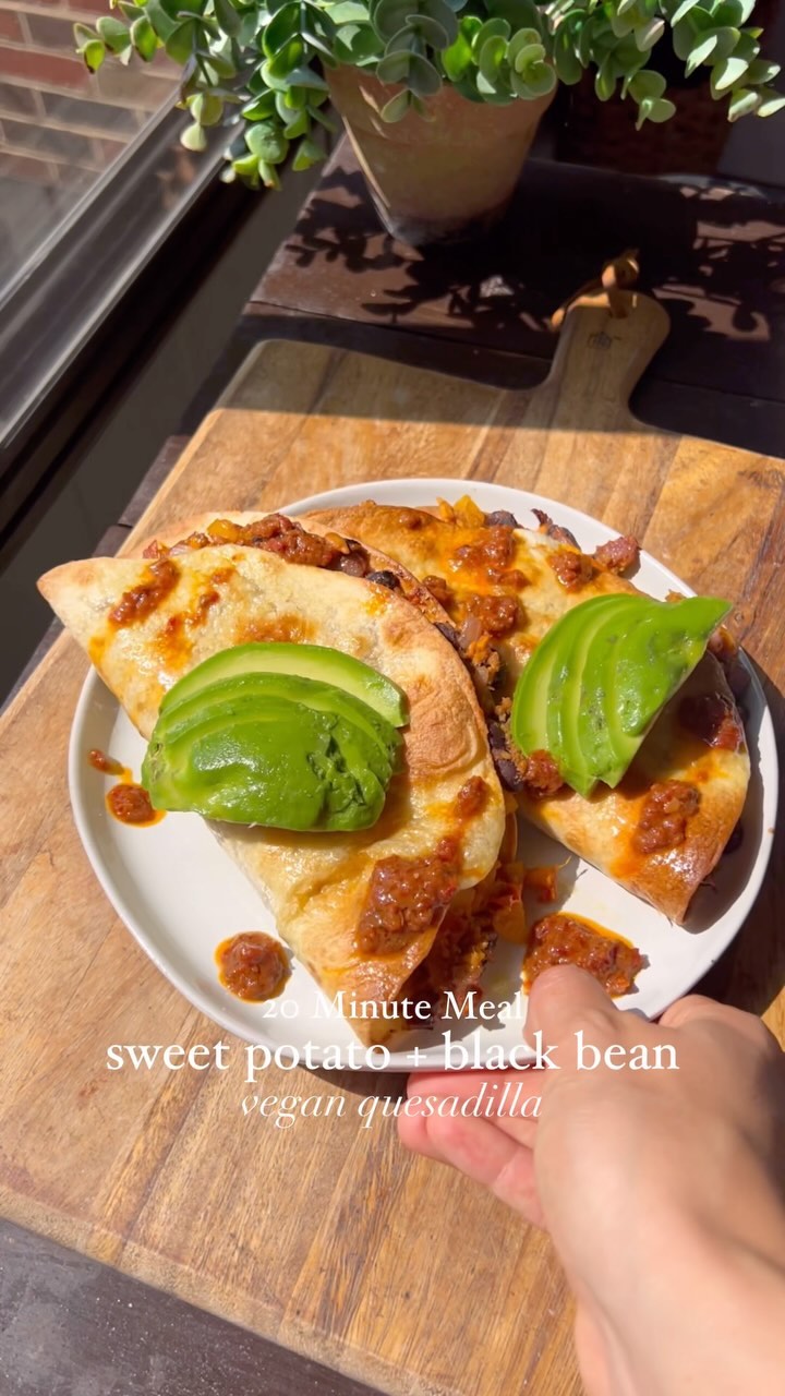 Black Bean and Sweet Potato Quesadillas