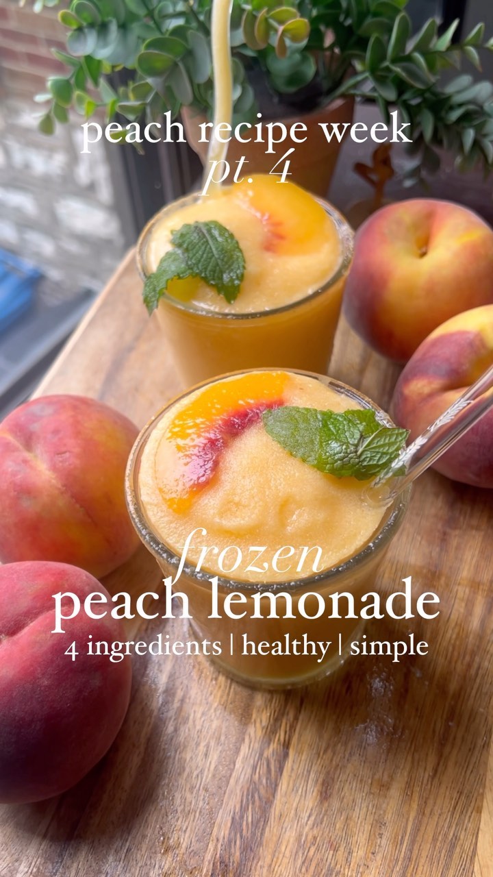 Four-Ingredient Frozen Peach Lemonade