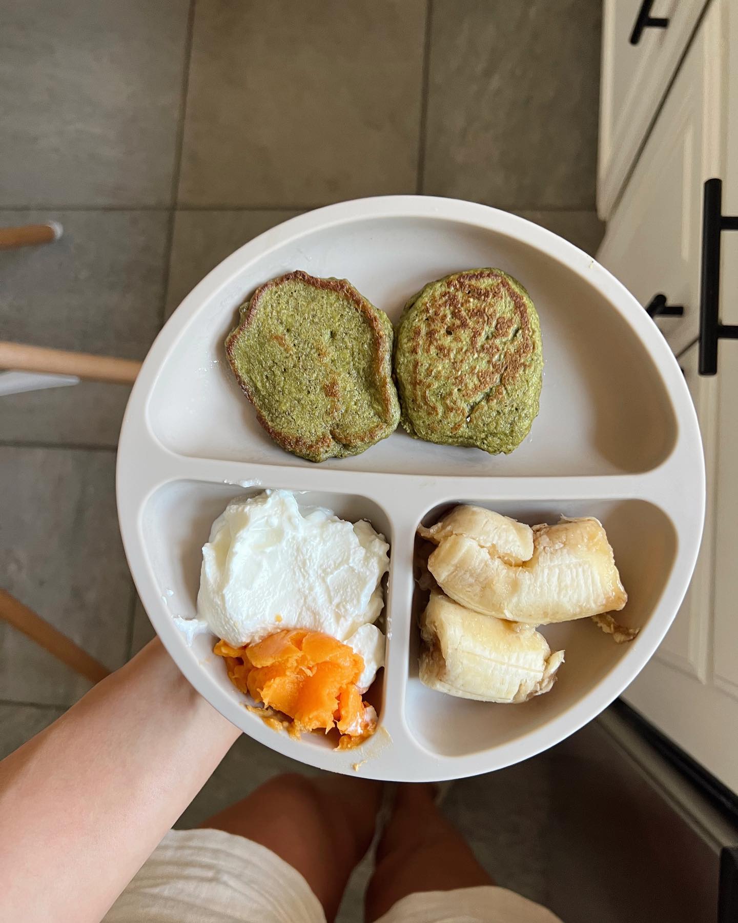 Healthy Spinach Banana Pancakes