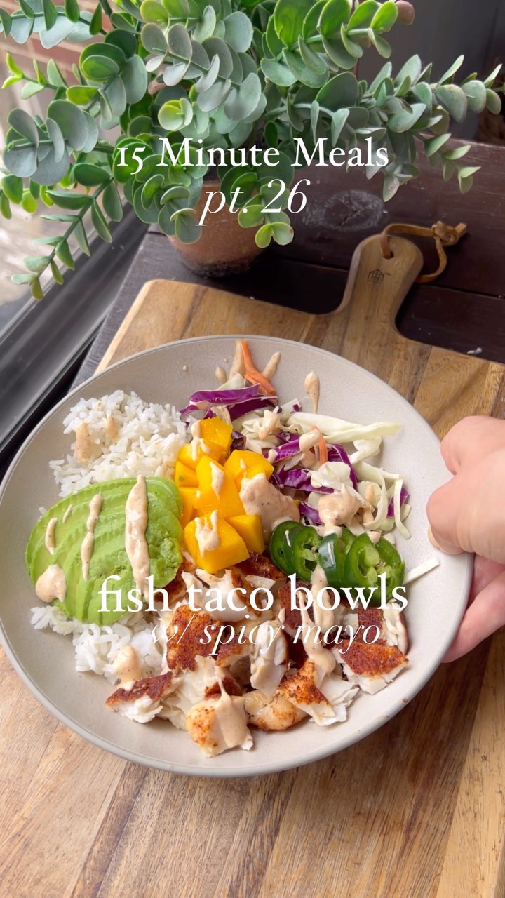 Easy and Quick Fish Taco Bowls