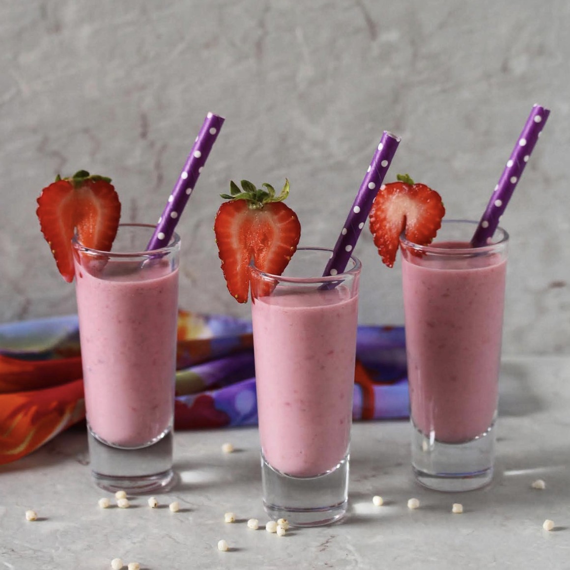 Pink Berry Fruit Smoothie