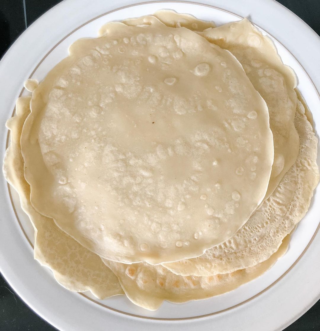 Tex-Mex Savory Crepes with Cheese and Avocado