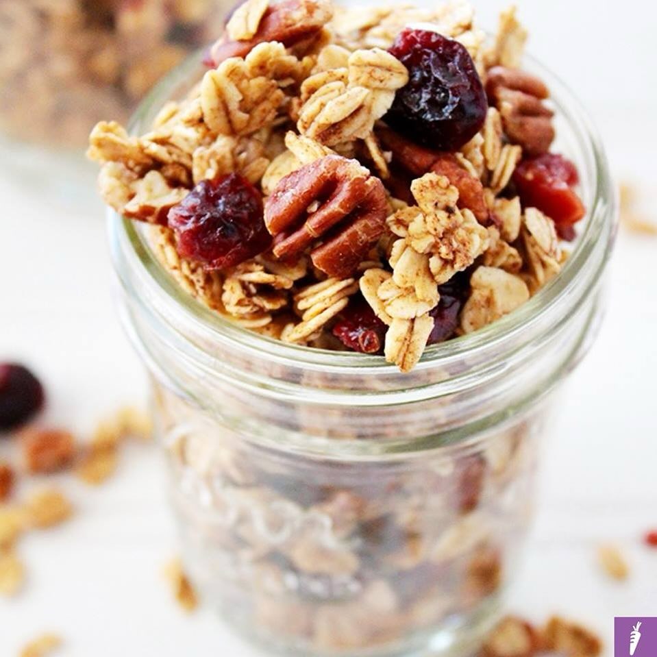 Maple Cranberry Pecan Granola