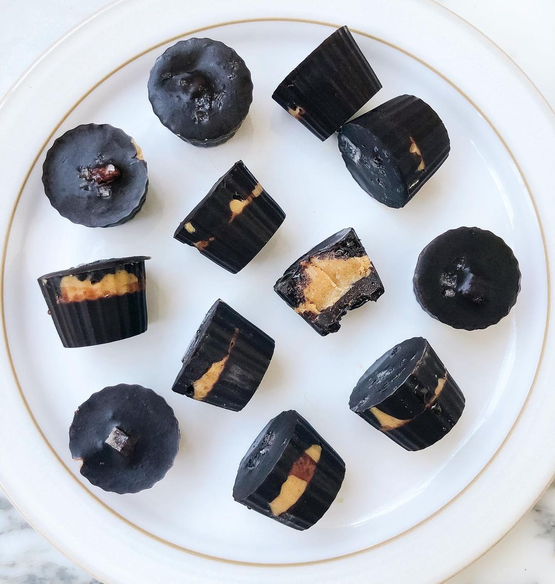 Mini Peanut Butter Dark Chocolate Cups