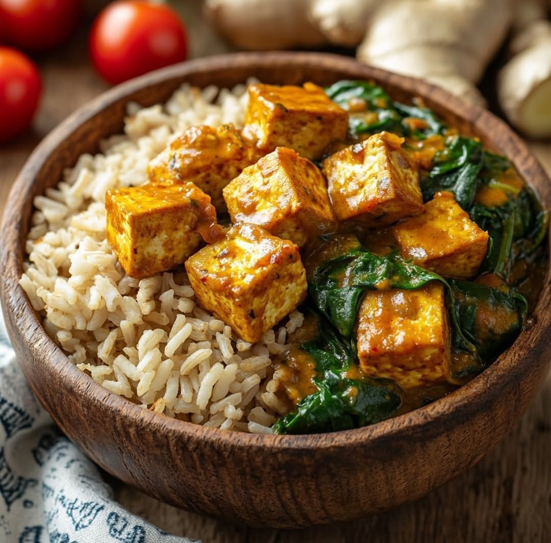 Vegan Tofu Saag Paneer