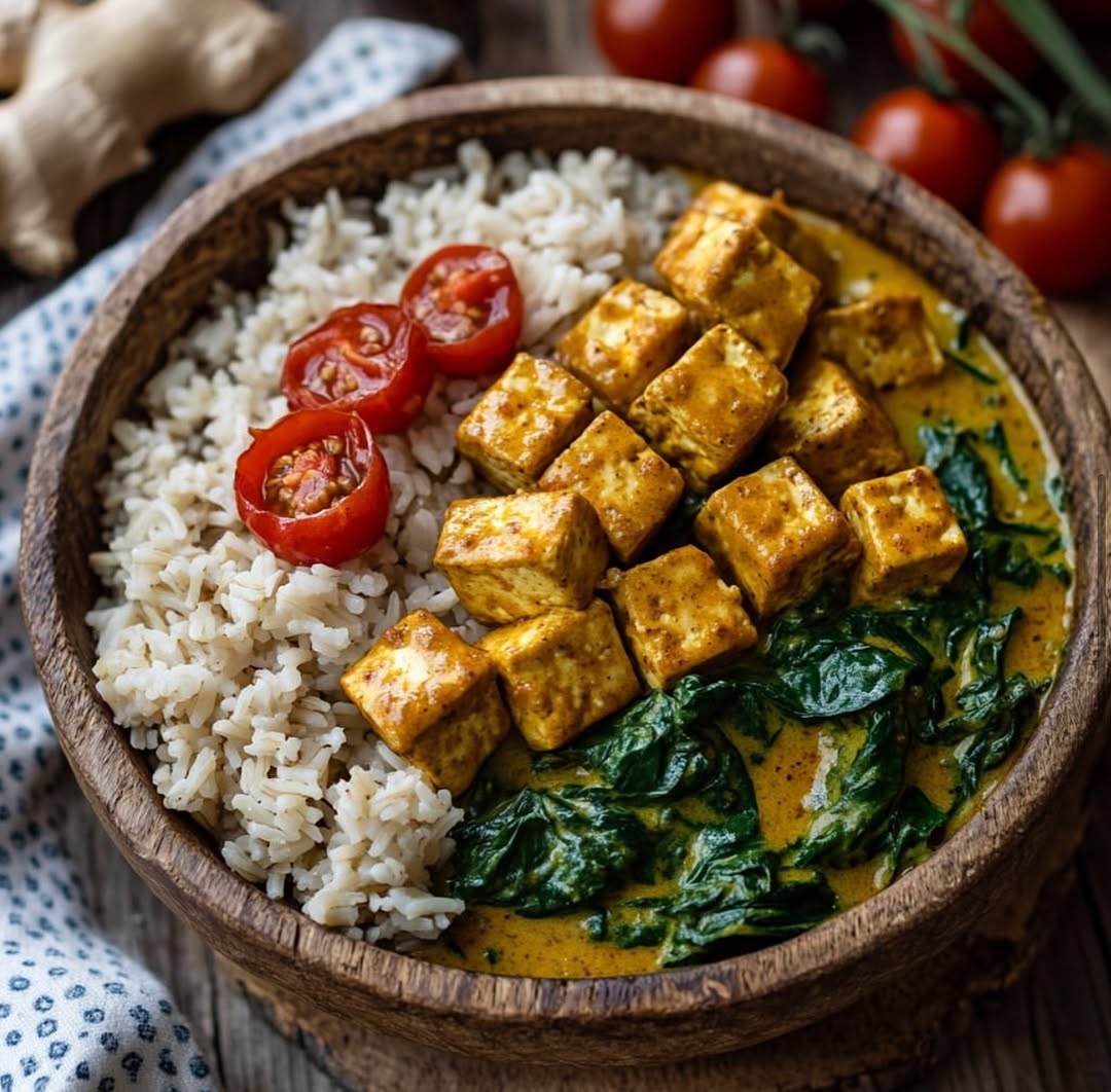 Vegan Tofu Saag Paneer