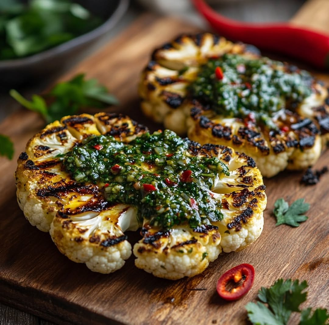 Cauliflower Steak with Chimichurri