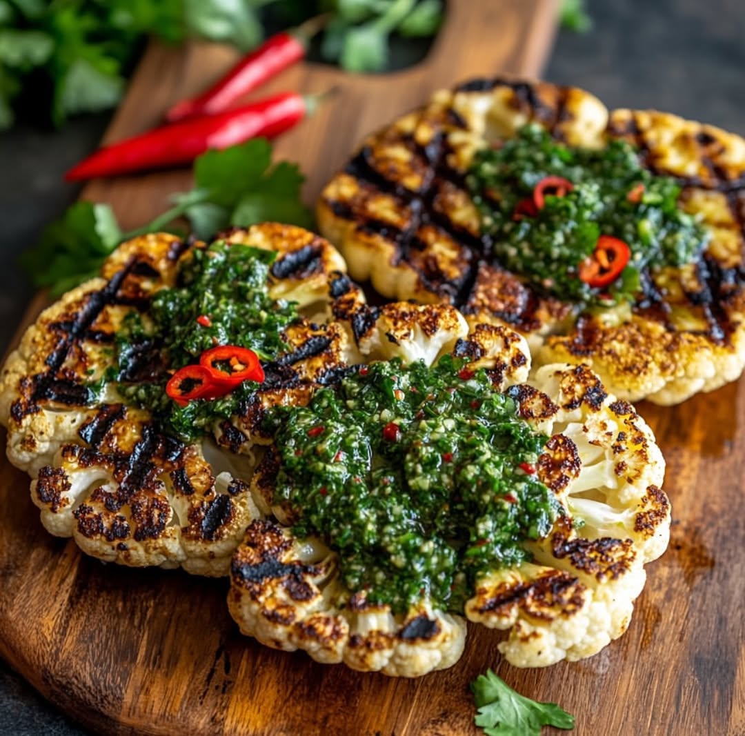 Cauliflower Steak with Chimichurri