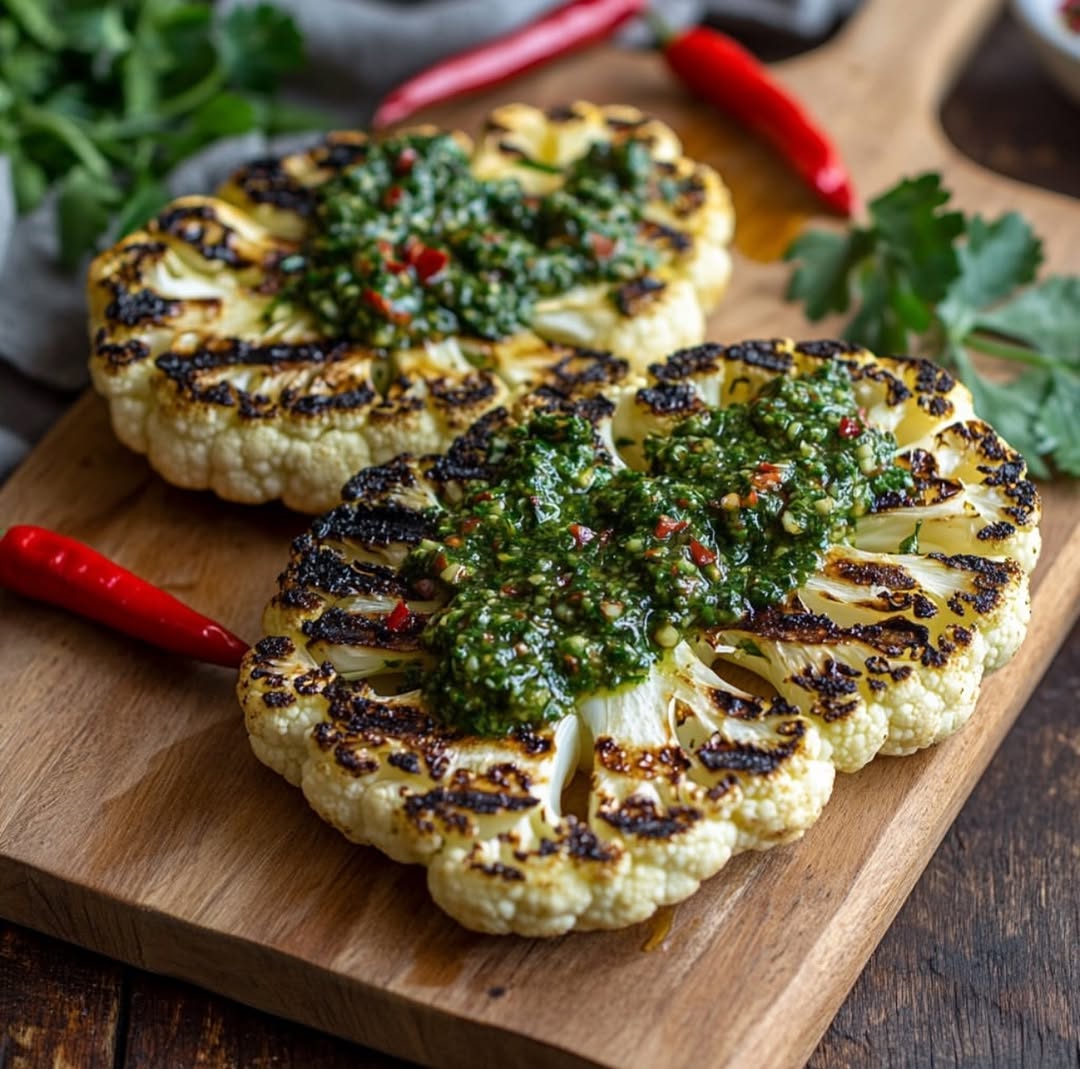 Cauliflower Steak with Chimichurri