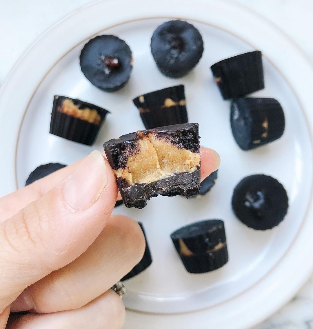 Mini Peanut Butter Dark Chocolate Cups