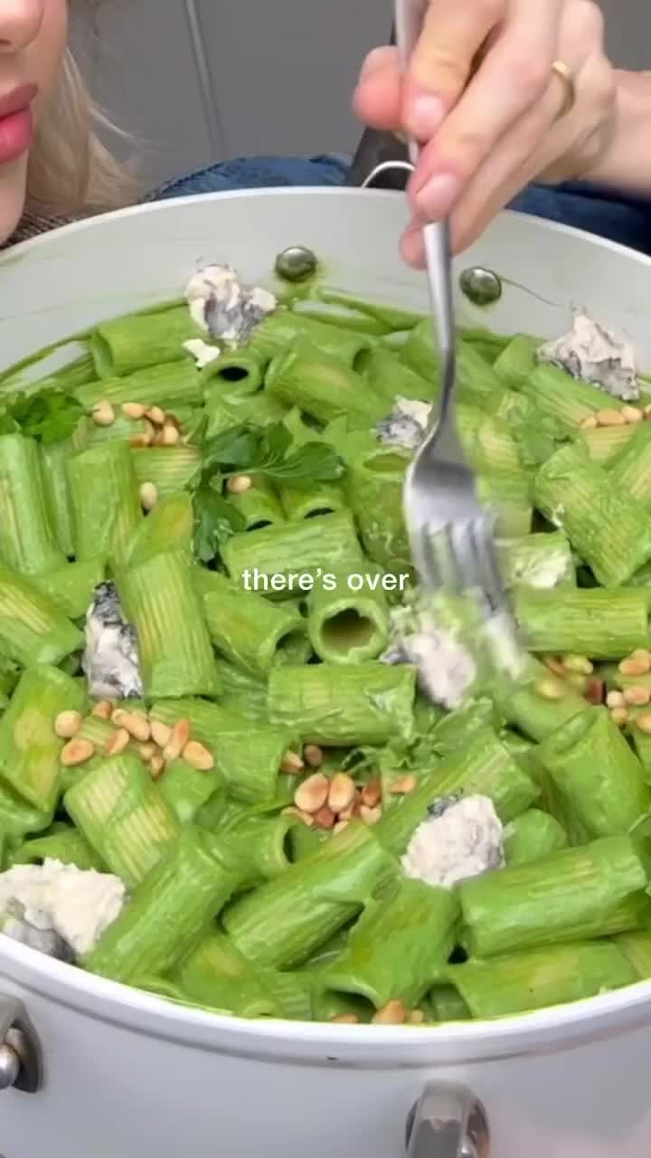 High-Protein Green Pesto Pasta