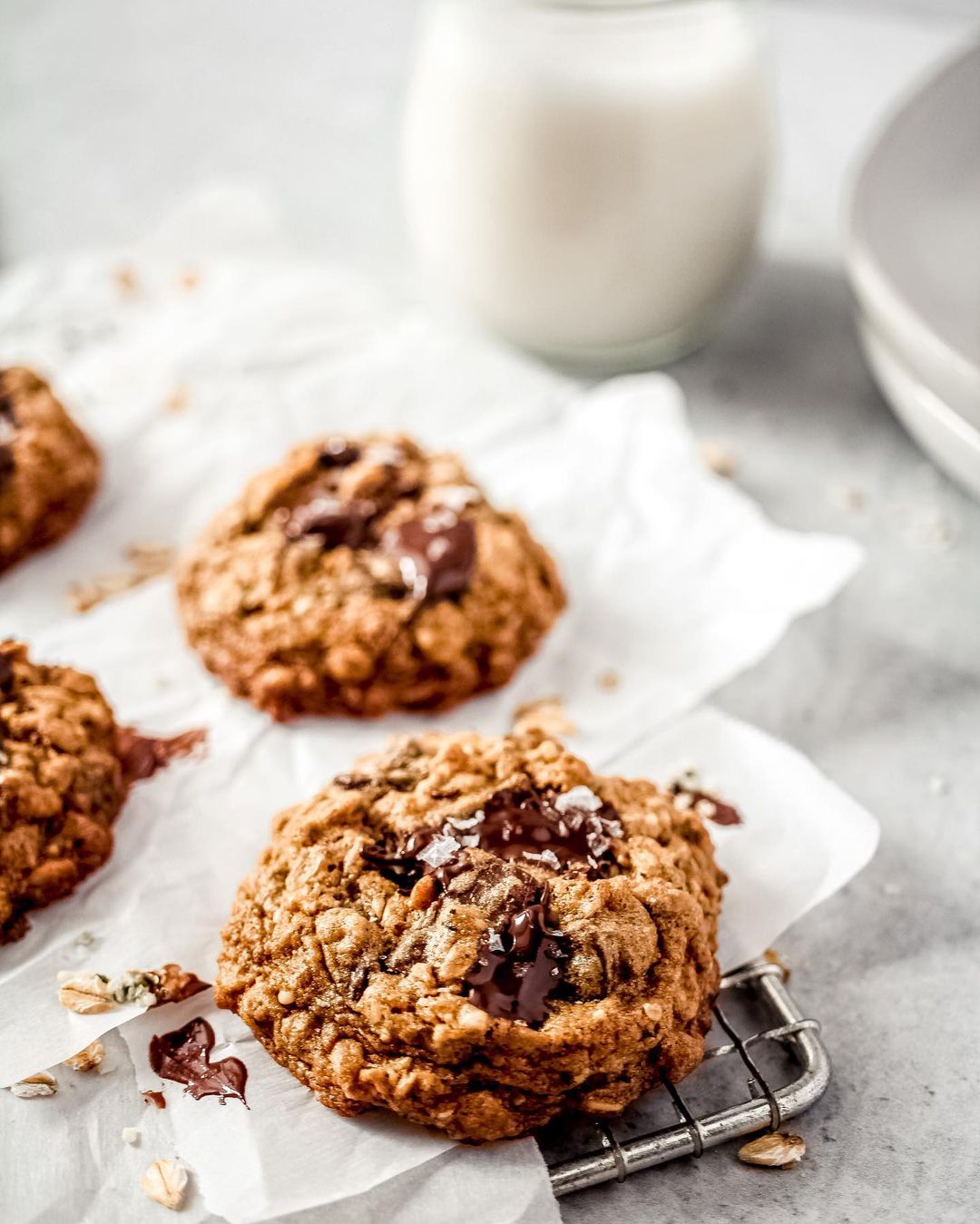 Oatmeal Chocolate Chunk Hemp Seed Cookies