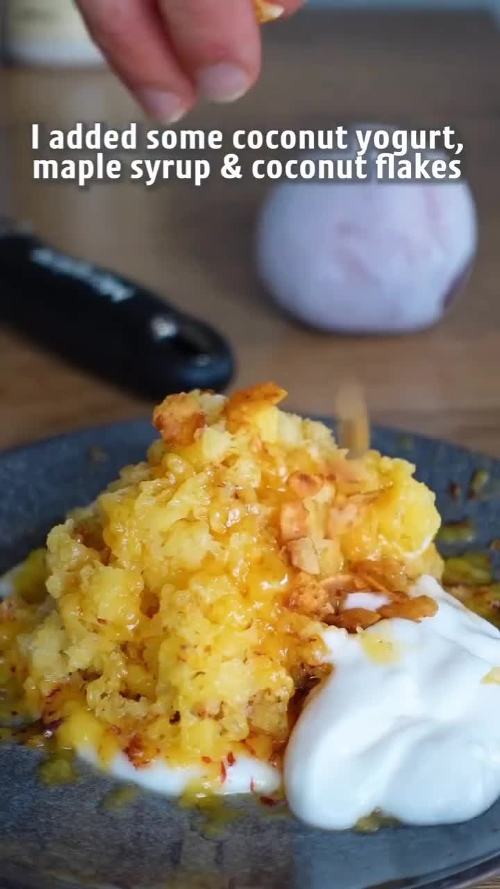 Shredded Frozen Peach Dessert
