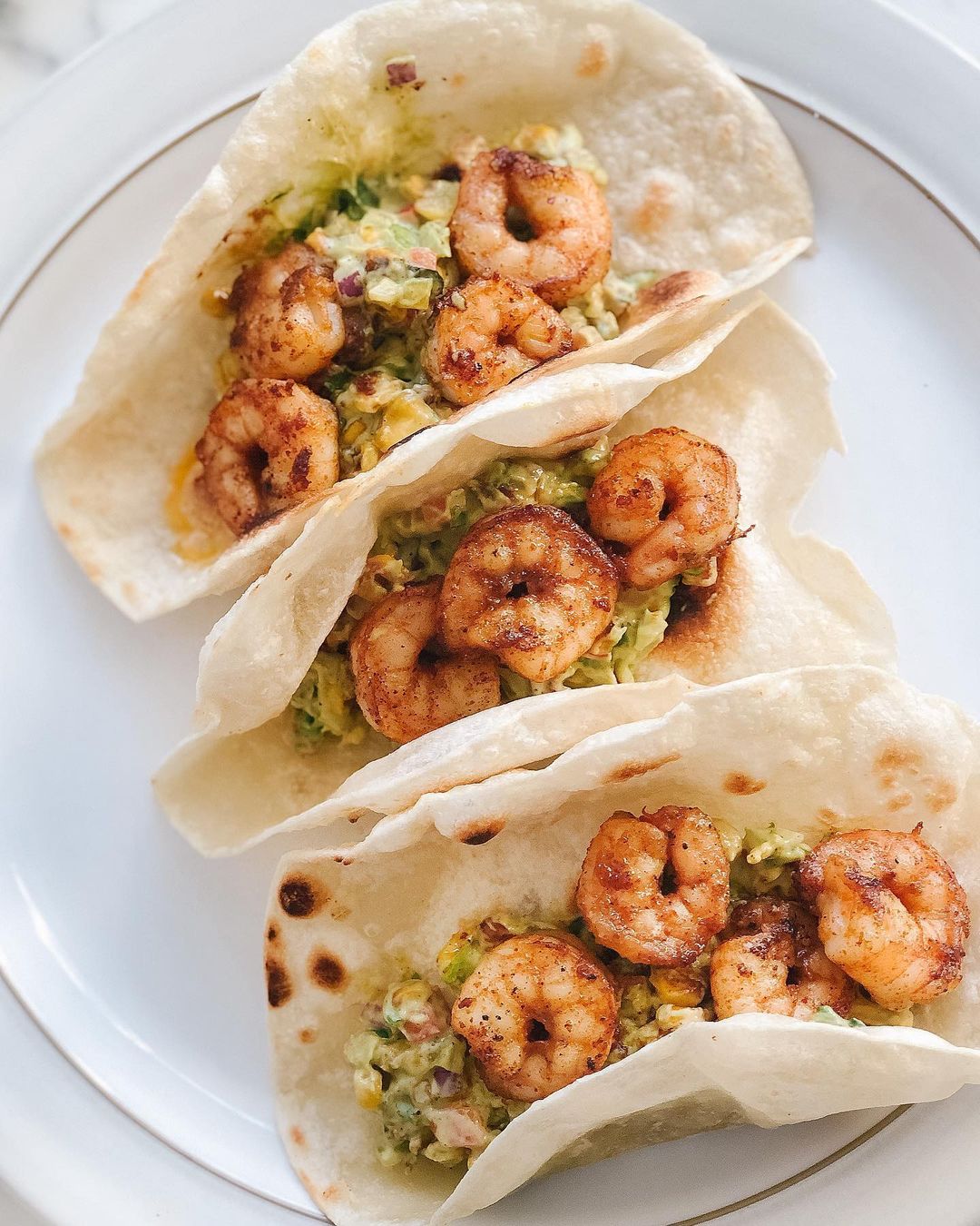 Spiced Shrimp Tacos with Avocado Corn Salsa