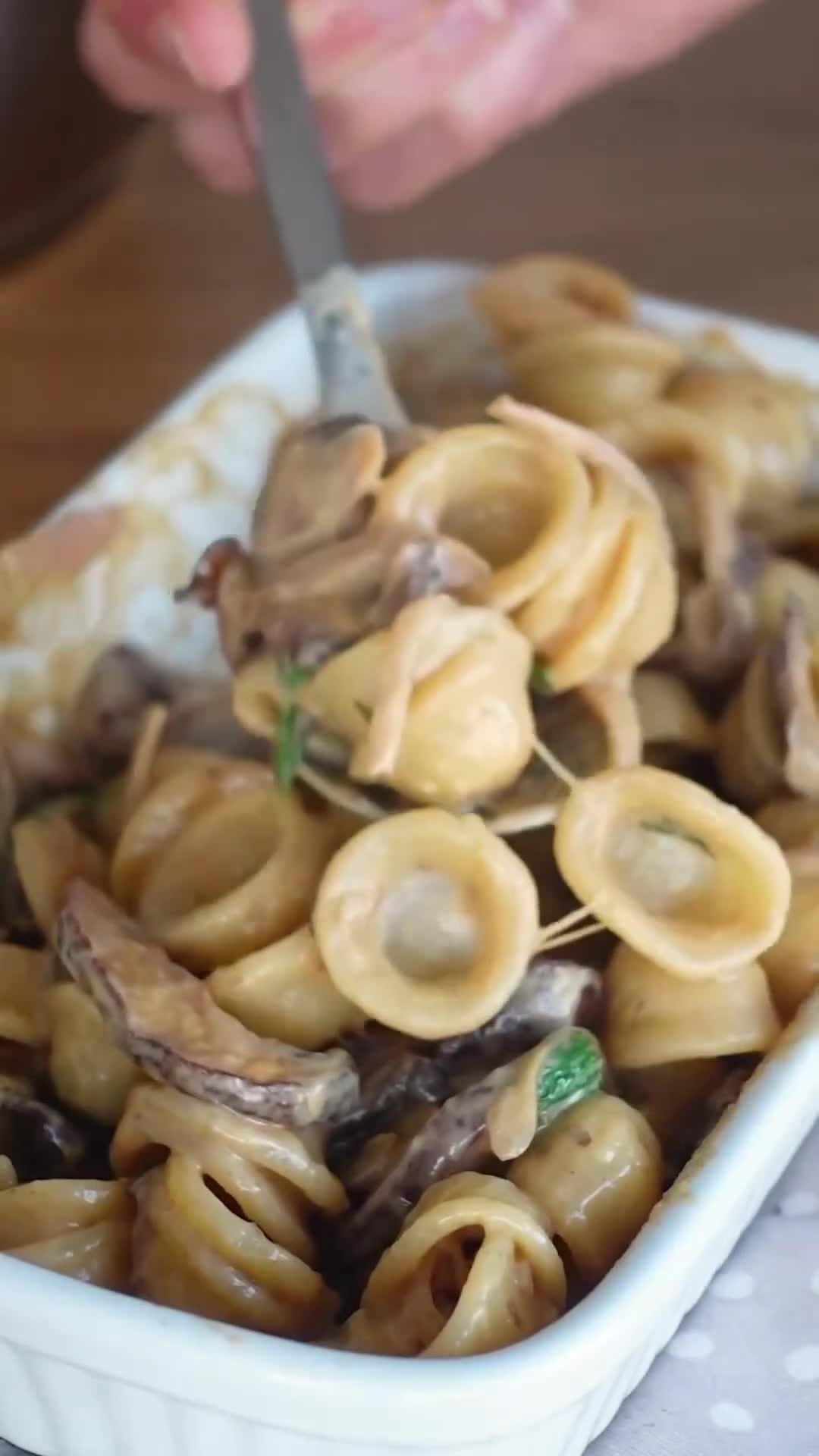 Vegan Lazy Mushroom Pasta