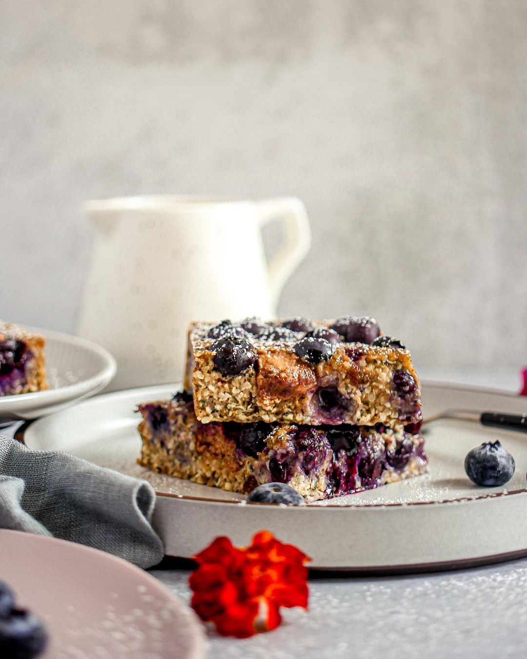 Blueberry Cashew Butter Hemp Seed Breakfast Bars