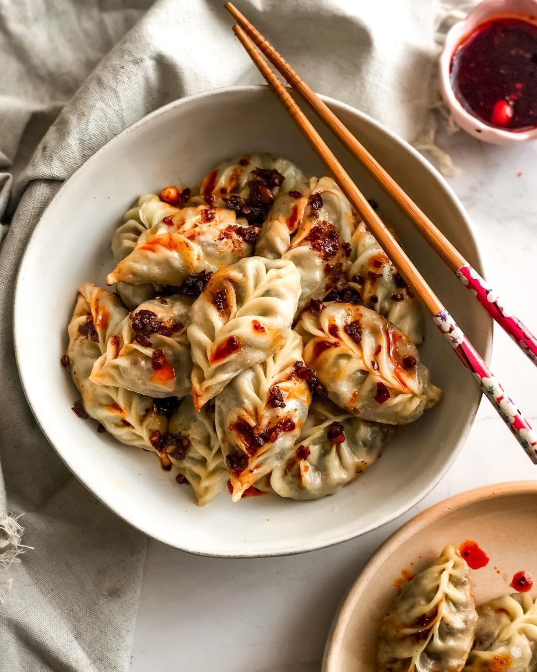 Veggie Dumplings with Tofu Filling