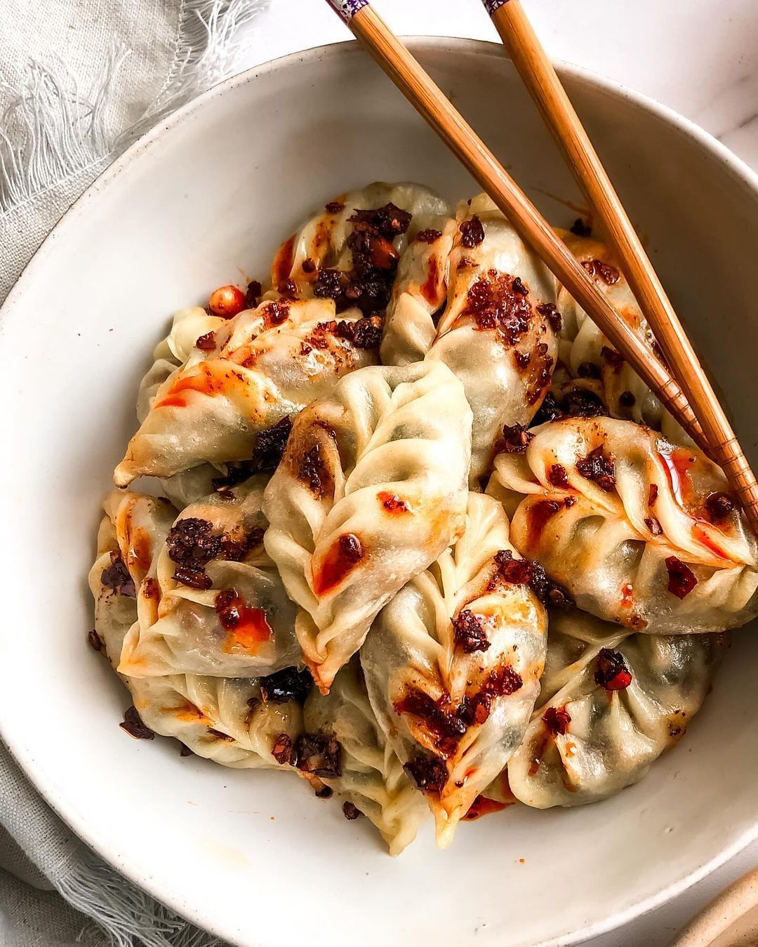 Veggie Dumplings with Tofu Filling