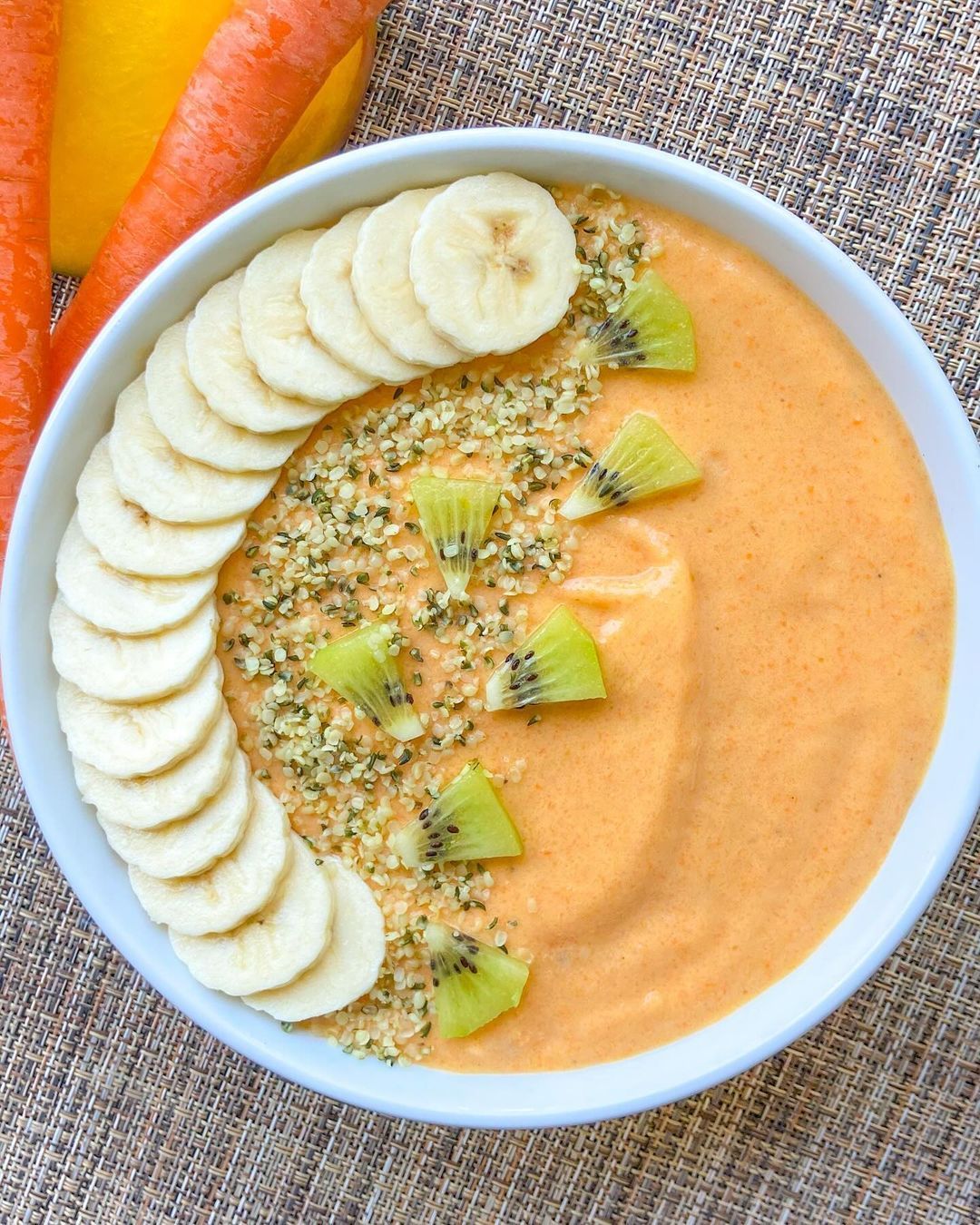 Carrot and Mango Smoothie Bowl