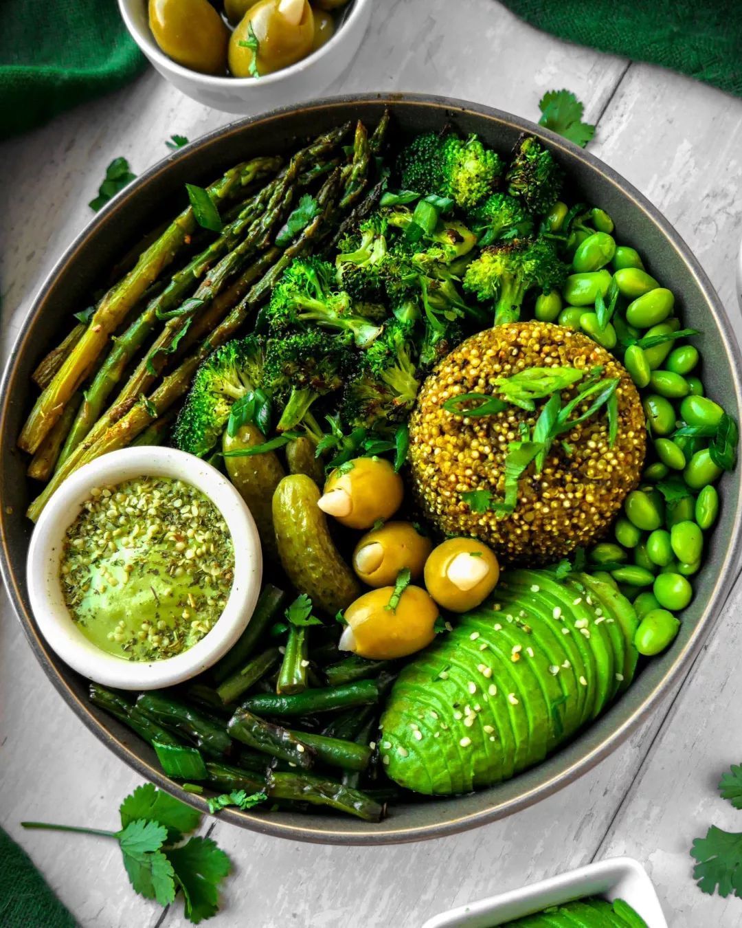 Vegan Green Machine Bowl with Tahini