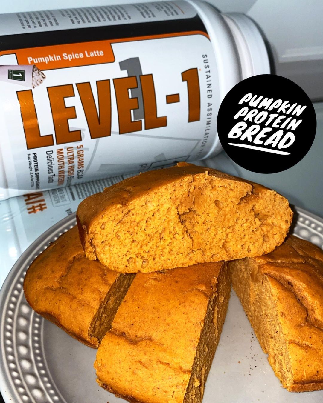 Simple High Protein Pumpkin Bread