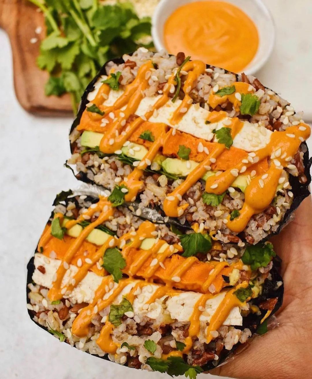 Sushi Sandwich with Chipotle Cashew Mayo