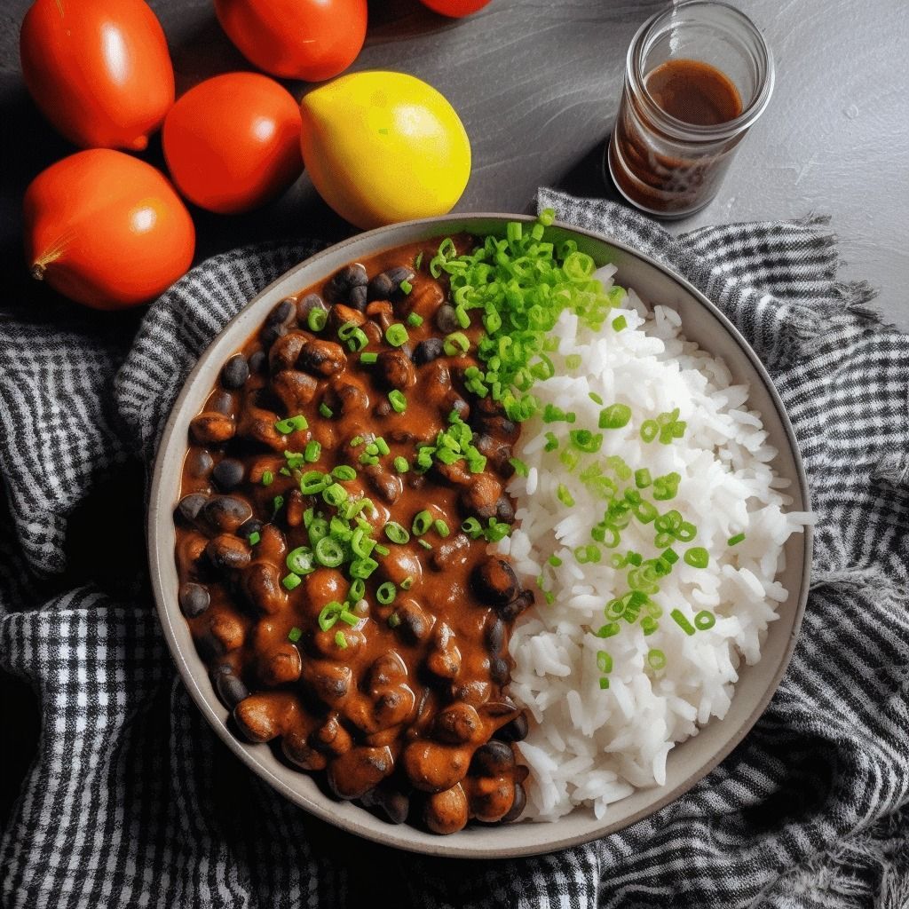 Black Bean Curry with Rice