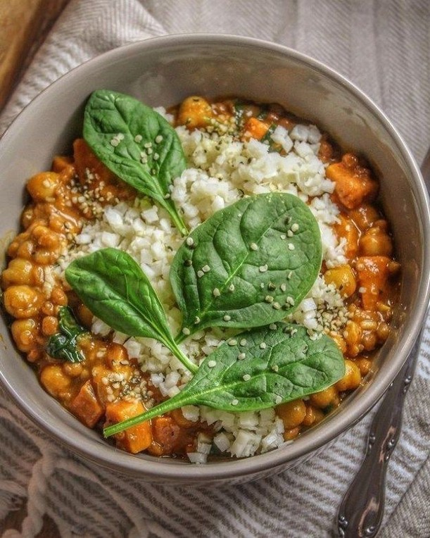 Creamy Coconut Chickpea and Sweet Potato Curry
