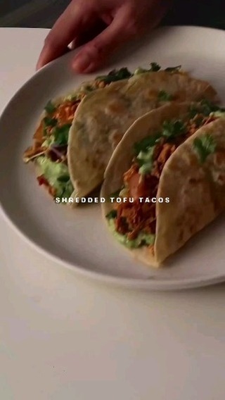 Vegan Shredded Tofu Tacos