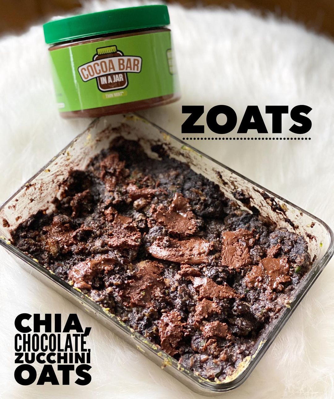 Zucchini Oats with Chia and Chocolate Boost