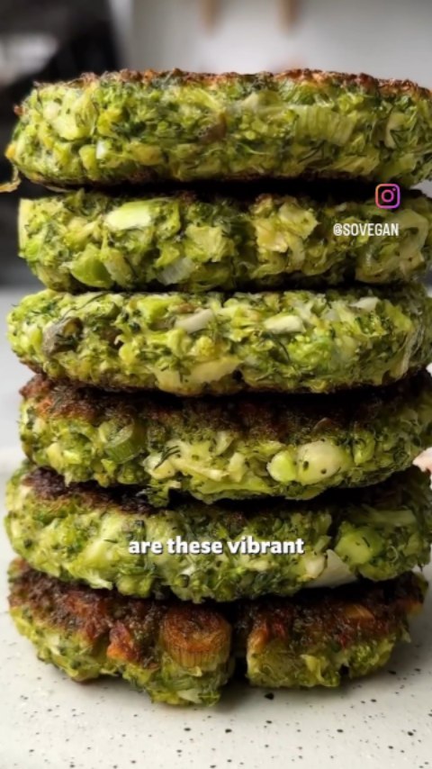Vegan Broccoli Fritters with Herbs