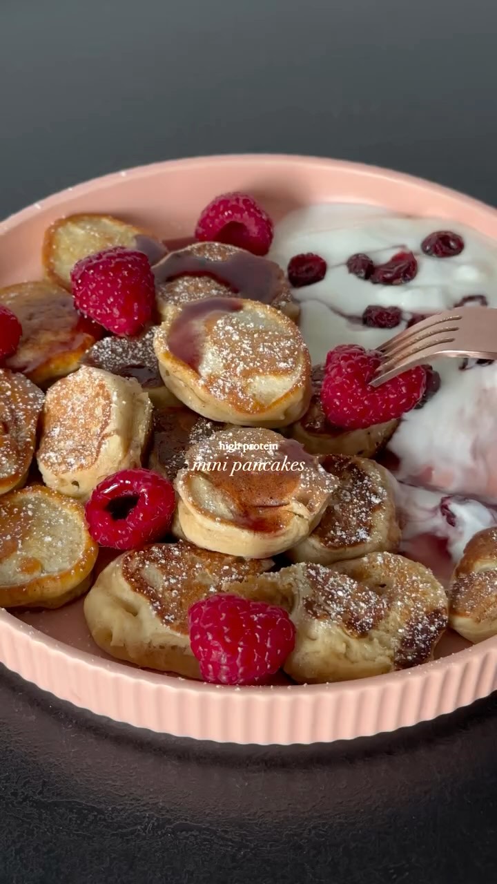 Healthy High Protein Mini Pancakes