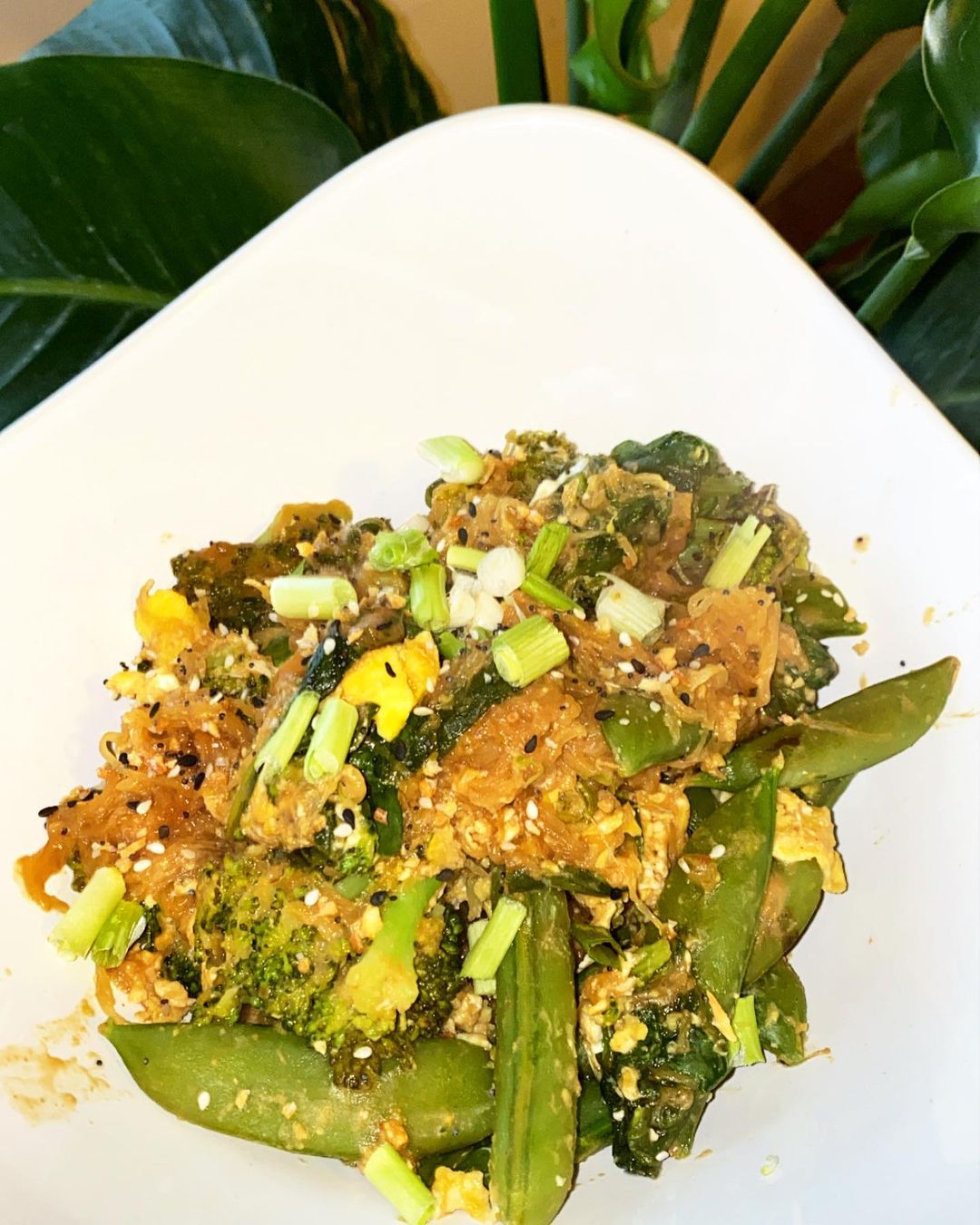 Spaghetti Squash Pad Thai with Low-Fat Peanut Sauce