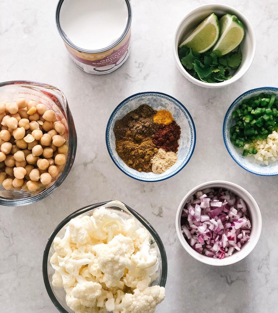 Cauliflower Chickpea Curry with Ramen