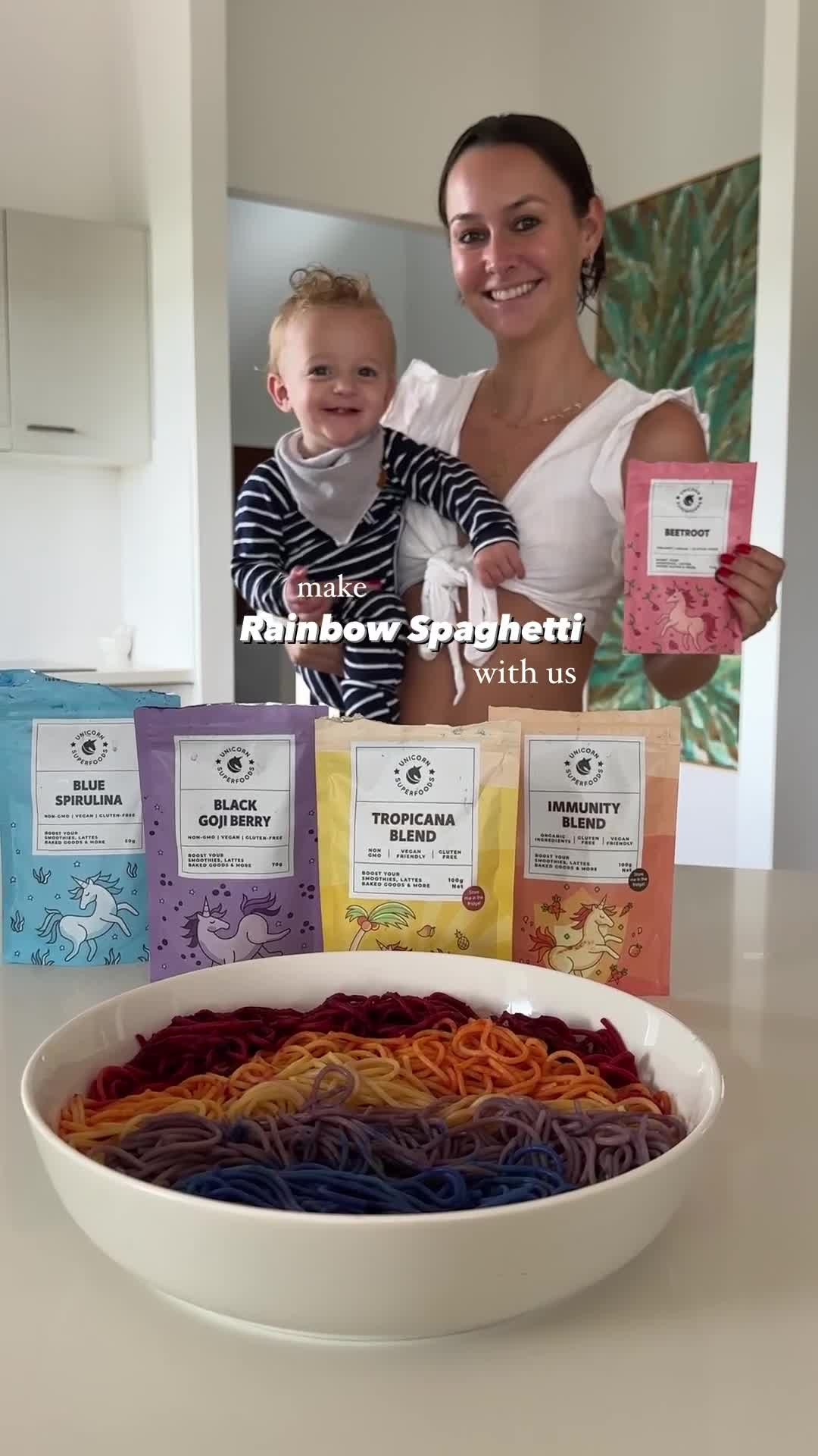 Rainbow Spaghetti with Superfoods