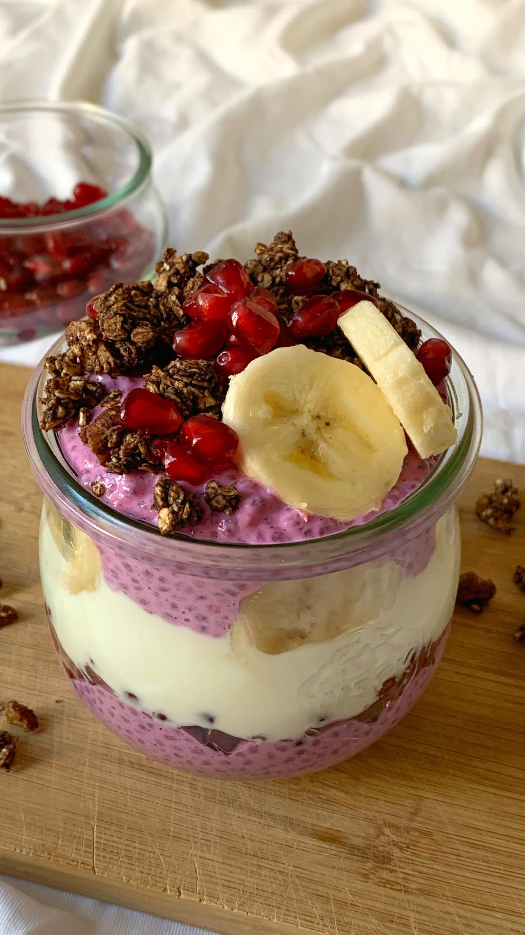 Pink Chia Seed Parfait