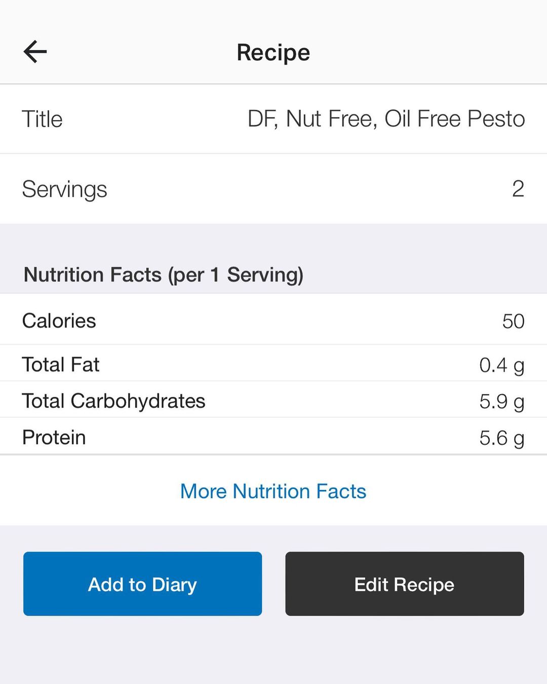 Dairy Nut Oil Free Pesto with Basil and Spinach