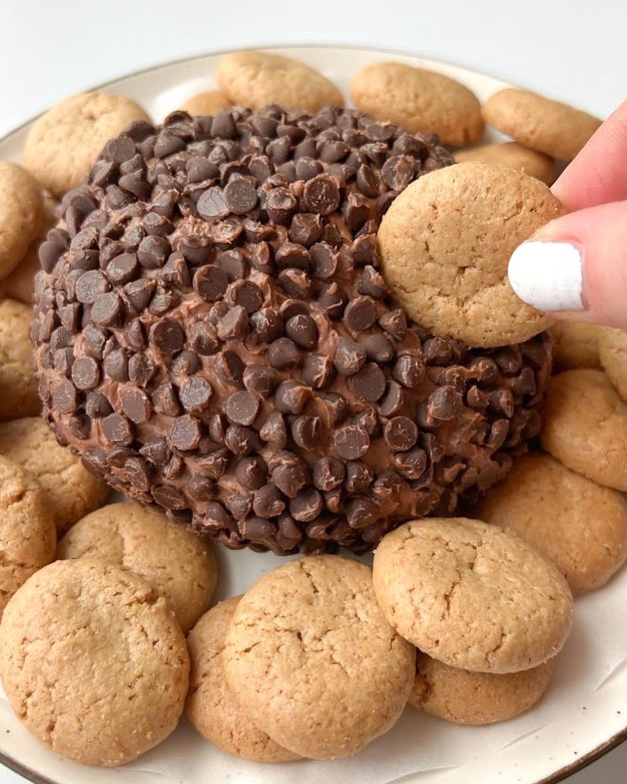 Chocolate Chip Brownie Cheese Ball