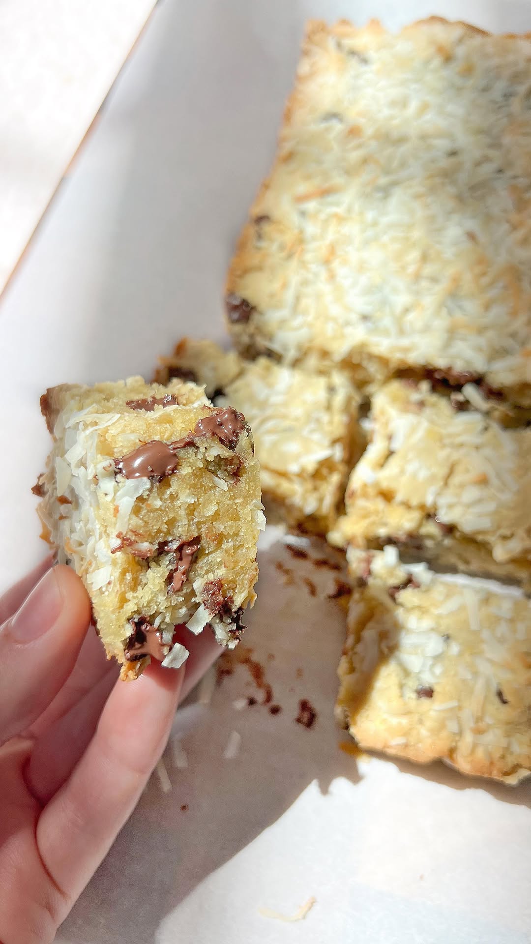 Chocolate Coconut Cookie Bars