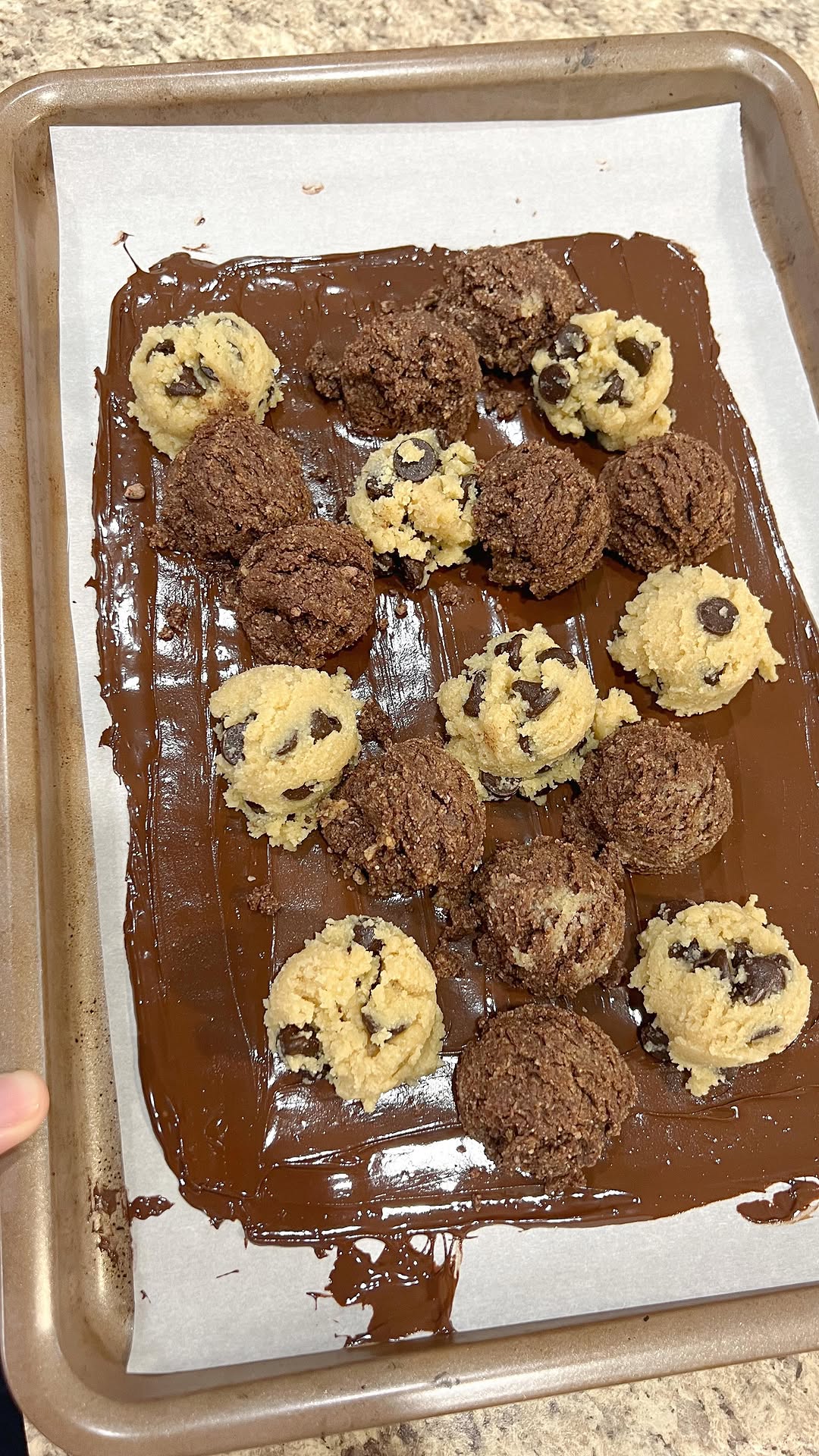No-Bake Brookie Dough Bark