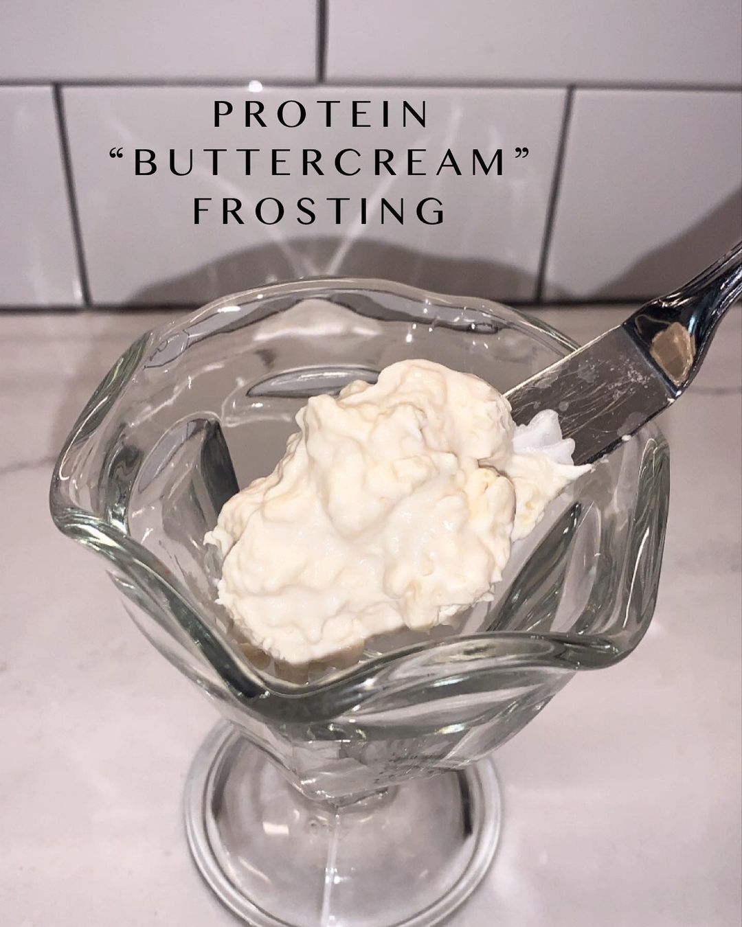 Healthy High-Protein Vanilla Buttercream Frosting