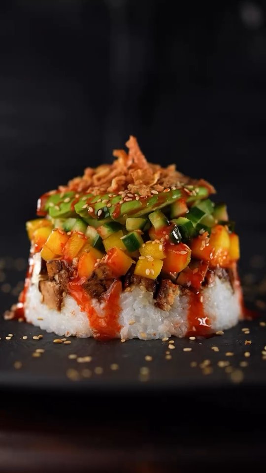 Vegan Tofu Sushi Jar