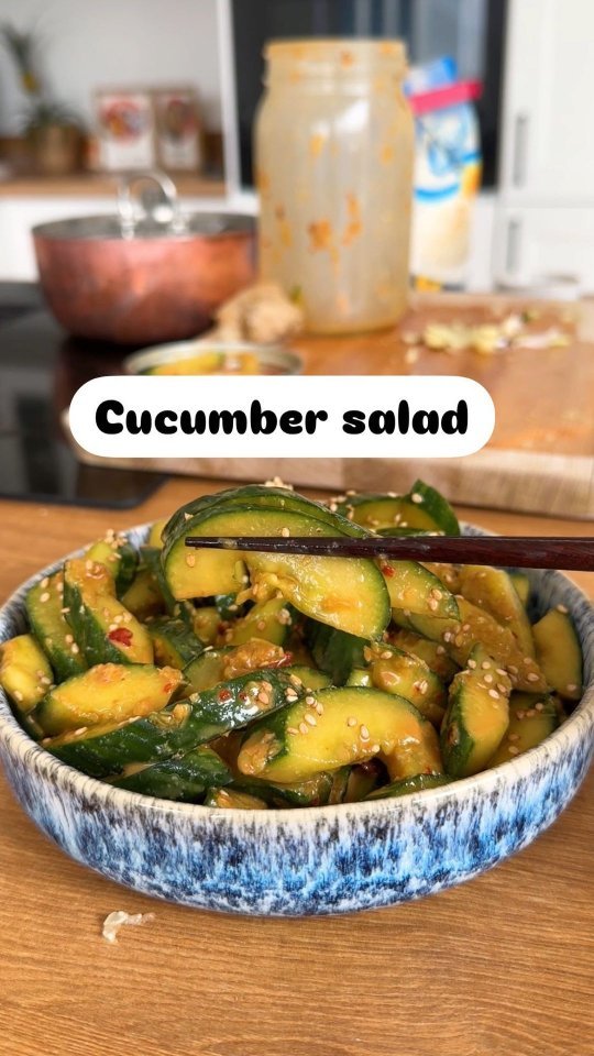Easy Tahini Cucumber Salad