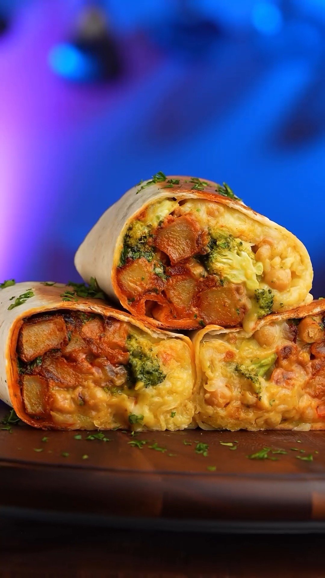 Vegan Baked Potato and Chickpea Wrap