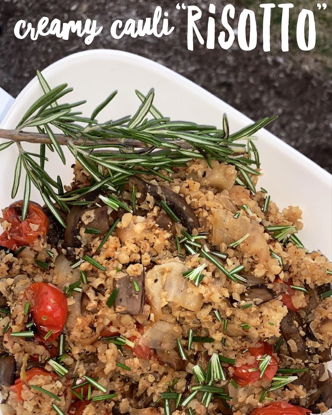 Creamy Cauliflower Rice Risotto