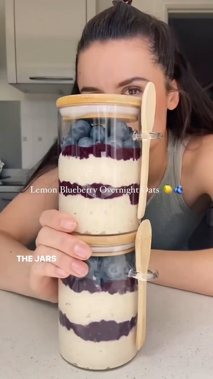 Vegan Lemon Blueberry Overnight Oats
