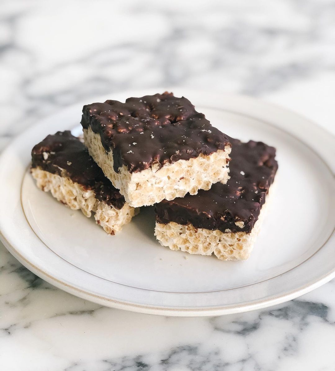 Vegan Chocolate Rice Crispies with Sea Salt