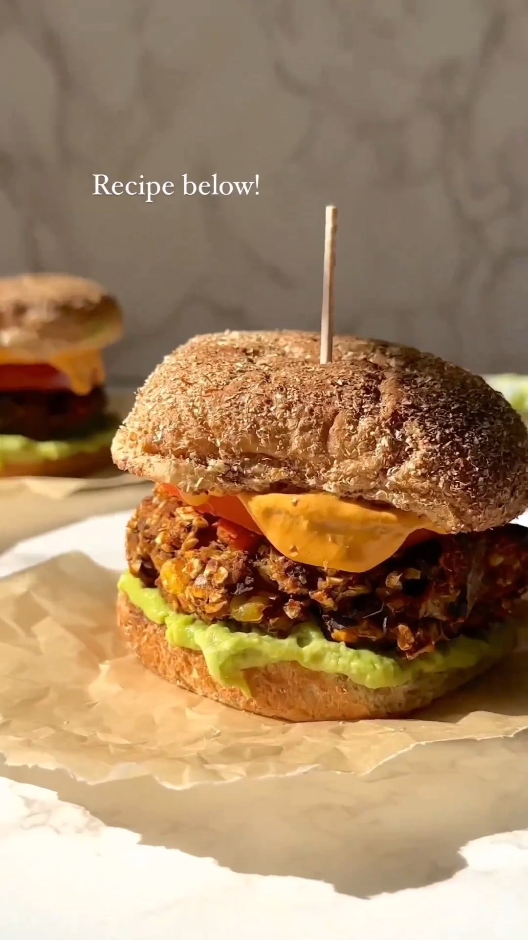 Black Bean and Sweet Potato Veggie Burger