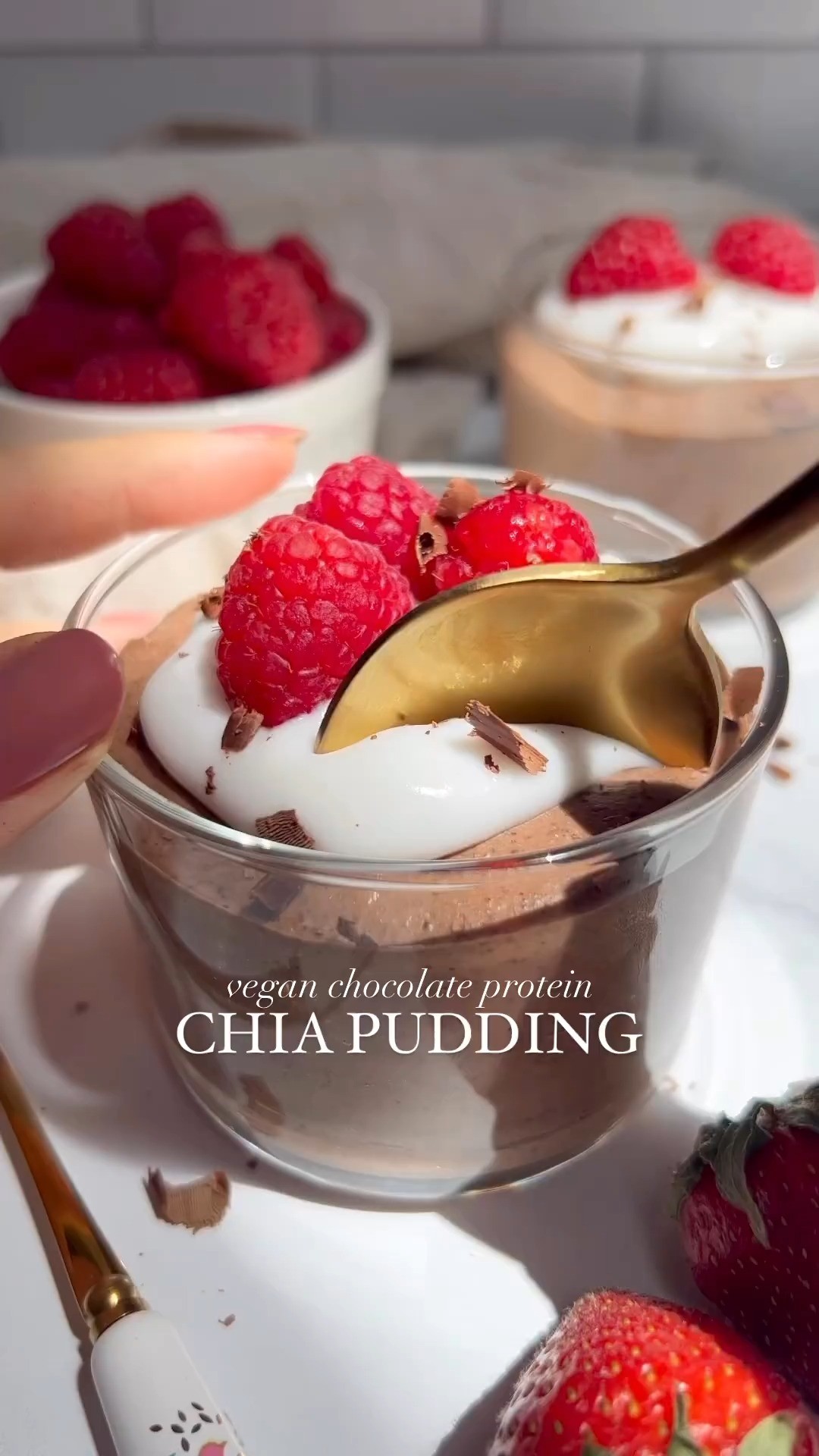 Chocolate Protein Chia Pudding